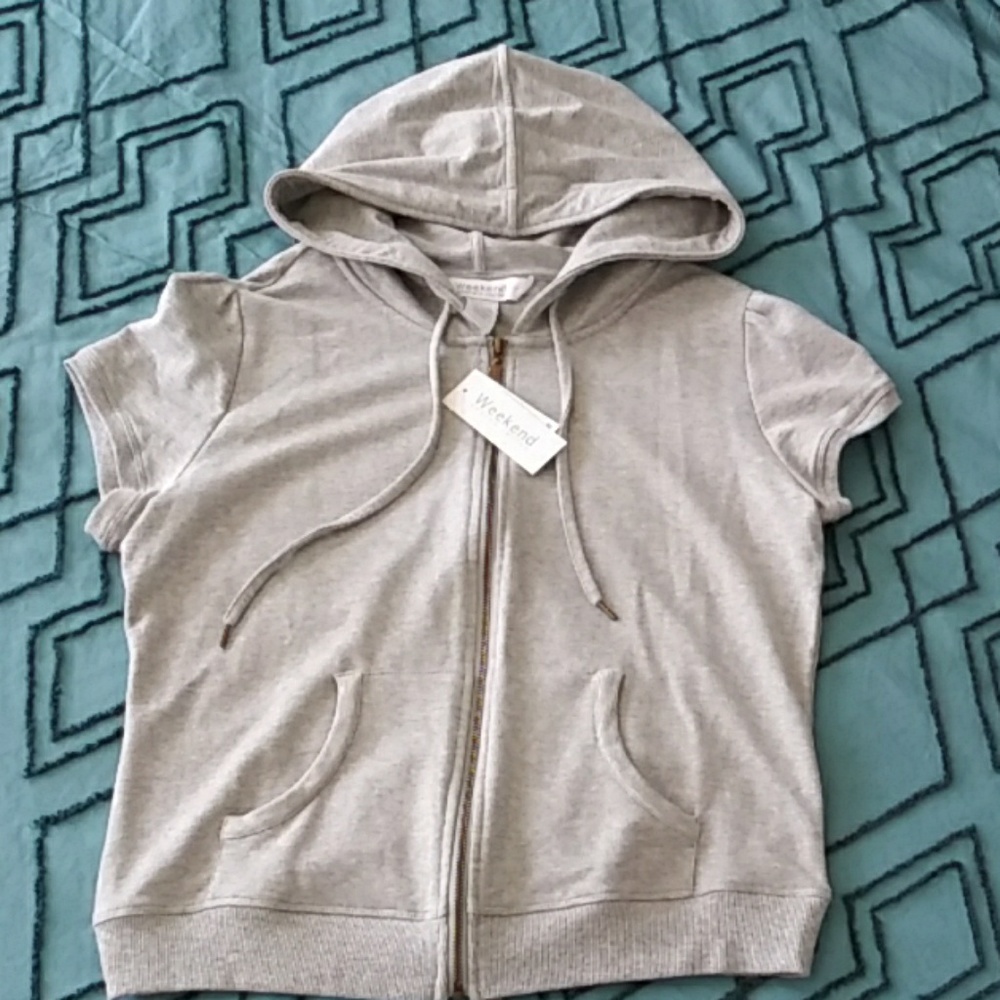Cap sleeve hoodie